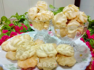 Coconut Fragrant Flower Cookies (vegetable Oil Version) recipe