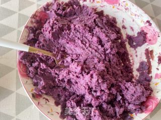 Popped Purple Potato Cake recipe