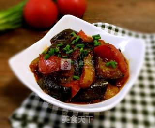 Stir-fried Eggplant with Tomatoes recipe