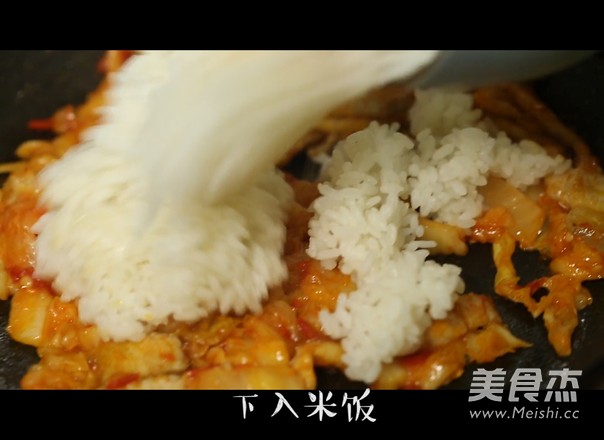 Fried Rice with Pork Belly and Kimchi recipe