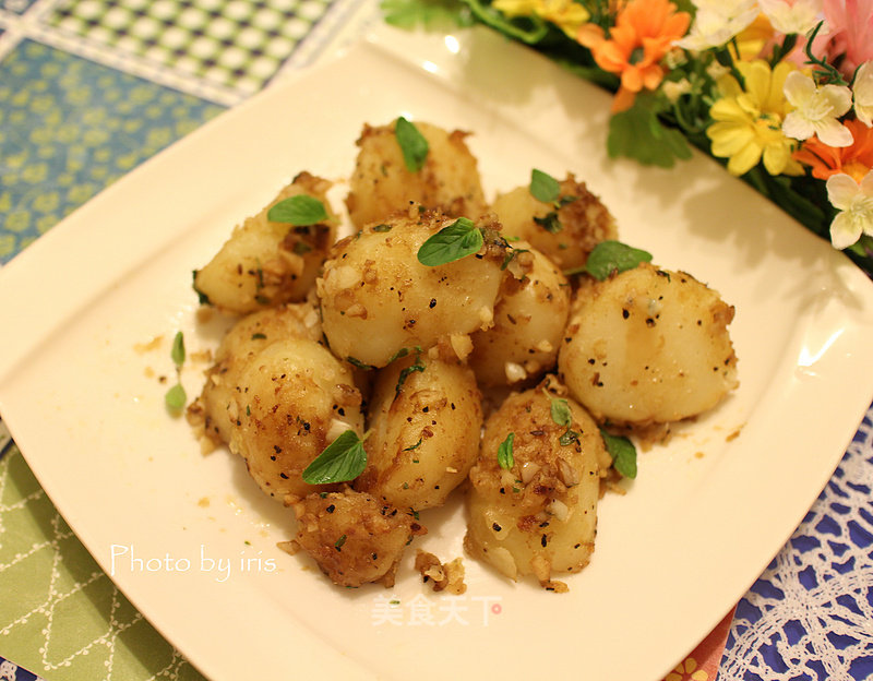 Pan-fried Baby Potatoes recipe