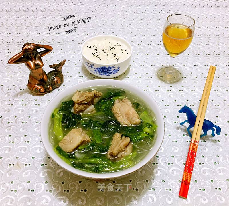 Chinese Cabbage Vermicelli Pork Rib Soup recipe
