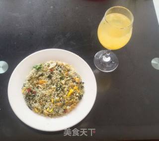 #春食野菜香# Dandelion Egg Fried Rice recipe