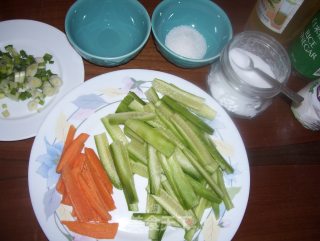 Fried and Sour Melon Strips recipe