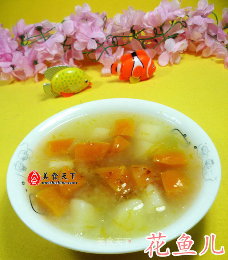 Sweet-scented Osmanthus Yam Pumpkin Soup recipe