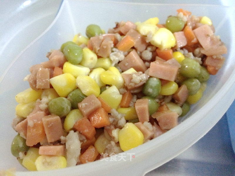 Corn, Winter Beans, Ham and Vegetable Chowder---jin Yu Man Tang's New Practice recipe