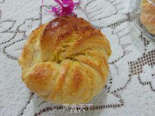 Egg Yolk Coconut Stuffed Bread recipe