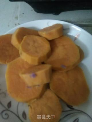 Yellow Purple Sweet Potato Glutinous Rice Cake recipe
