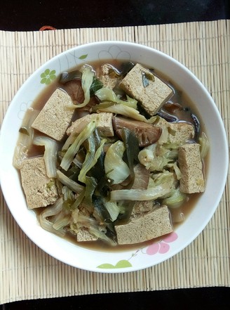 Vegetable Stew with Frozen Tofu and Mushrooms