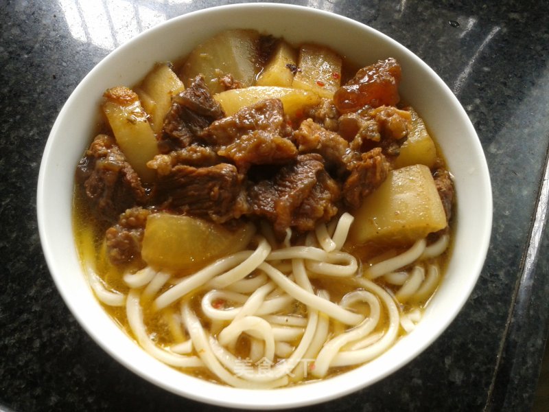 Beef Brisket and Radish Noodles recipe