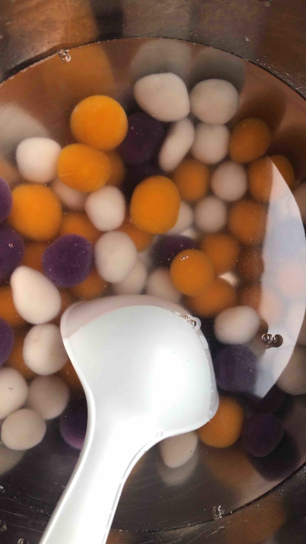 Three-color Taro Balls recipe