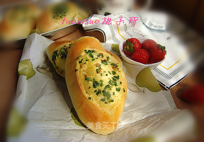 #aca烤明星大赛# Scallion Bacon Bread recipe