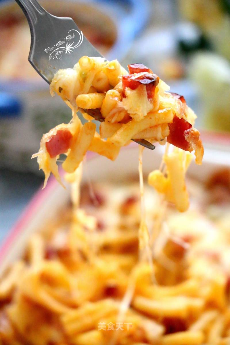 #四session Baking Contest and It's Love to Eat Festival#quick Hand Baked Spaghetti recipe