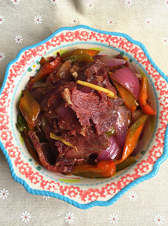 Stir-fried Braised Beef with Onion recipe