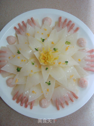 A Banquet Dish that Can be Called A Star Hotel Level-bergamot Guanyin Lotus recipe