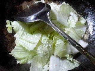 Stir-fried Cabbage with Shrimp Balls recipe