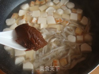 Mushroom Tofu Miso Soup recipe