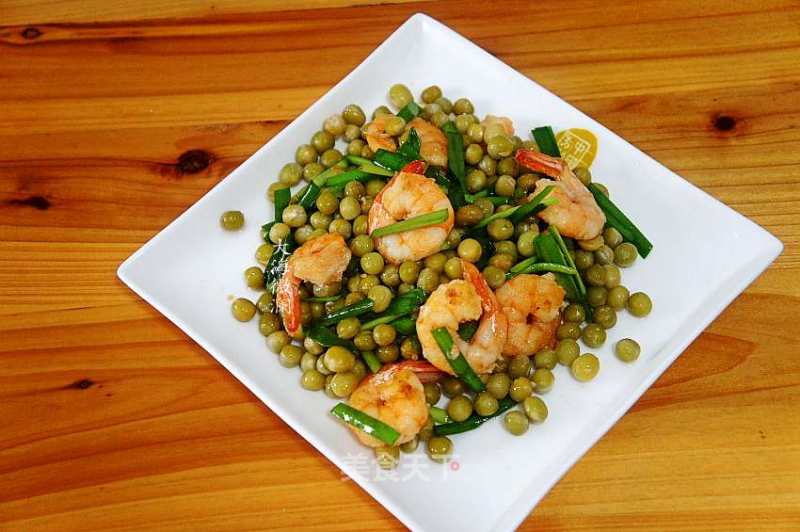 Fried Peas with Shrimp recipe