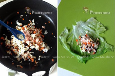 Shrimp and Jasper Lettuce Rice Buns recipe