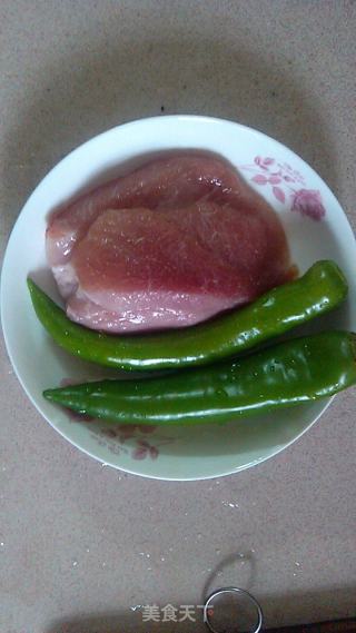 Green Pepper Shredded Pork recipe