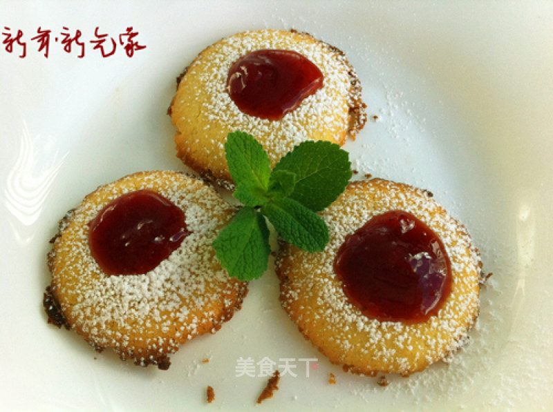 Strawberry Jam Butter Cookies recipe