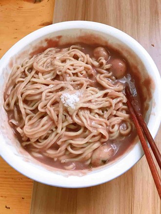 Korean Red Bean Cut Noodles recipe