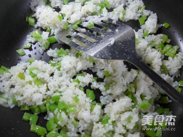 Fried Rice with Beef Sauce and Pepper recipe