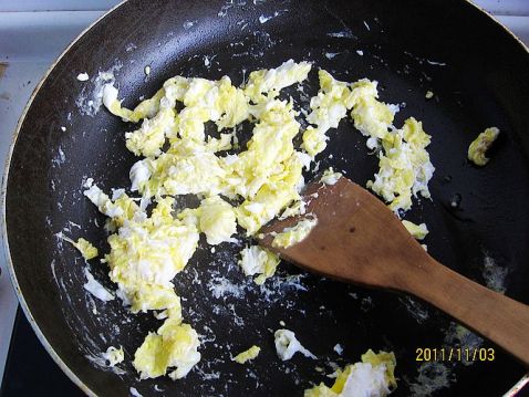 Fried Rice with Broccoli Shrimp Ball and Egg recipe