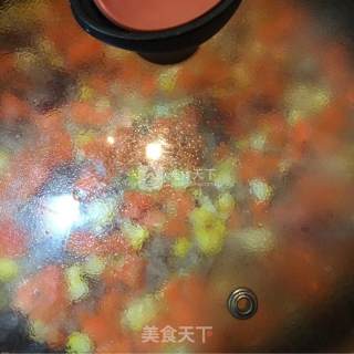 Stir-fried Minced Pork with Corn and Carrot recipe