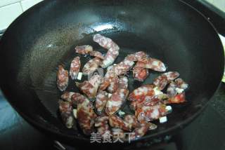 Stir-fried Sausage with Colored Peppers recipe