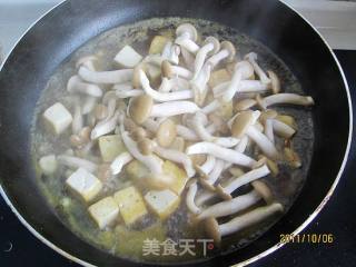 Braised Tofu with Crab Mushroom recipe