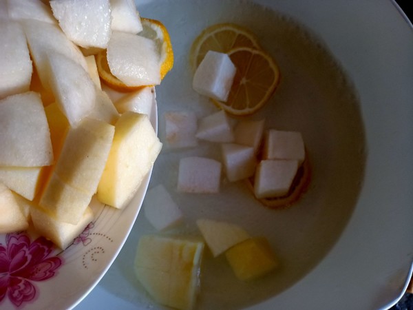 Lemon Fruit Sweet Soup recipe