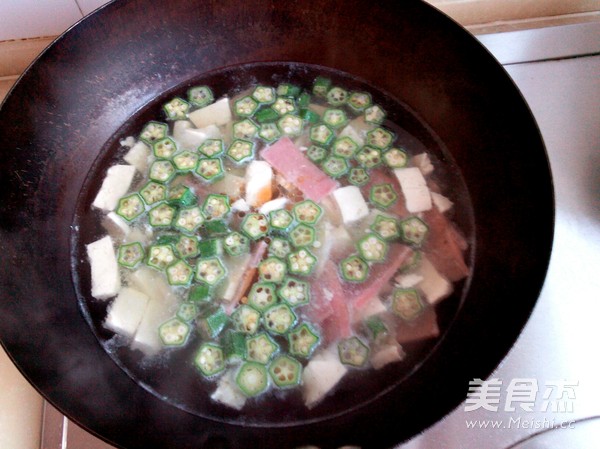 Okra Tofu Soup recipe