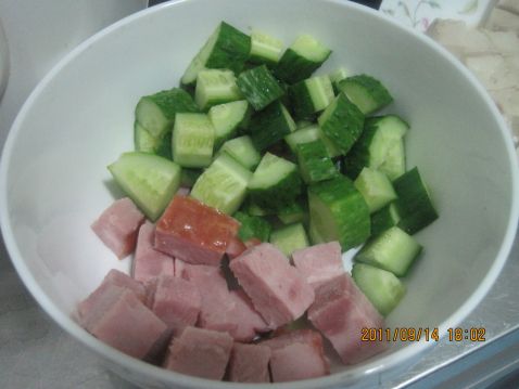 Ham and Cucumber Tofu Club recipe