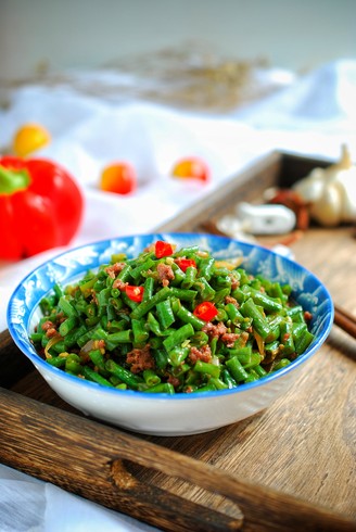 Stir-fried Beans with Minced Beef, Simple and Super Easy to Eat, Rich in Nutrition