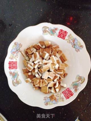 Fried Dried Bean Curd with Capers recipe