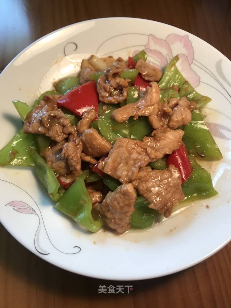 Stir-fried Peppers with Sliced Pork recipe