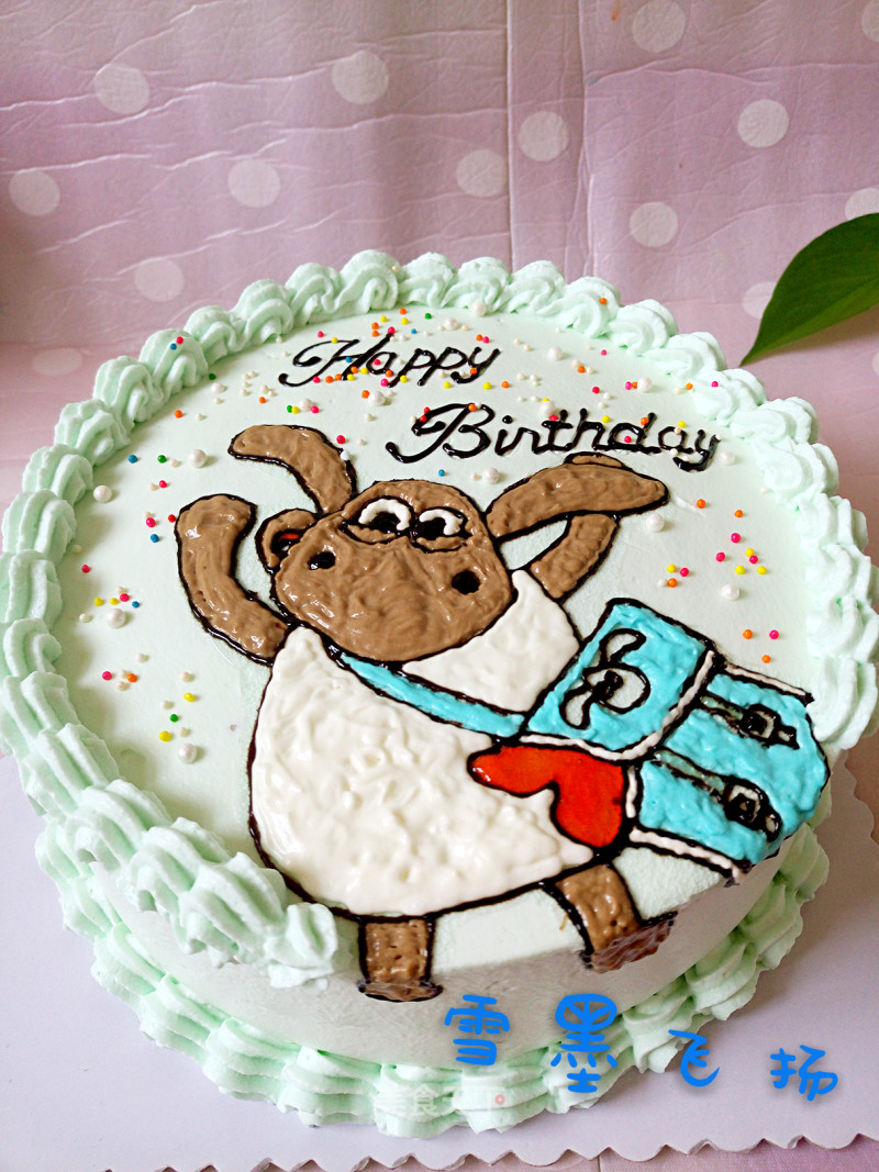 #aca音乐明星大赛#lamb Timmy Birthday Cake recipe