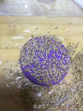 Purple Sweet Potato Sesame Cake recipe