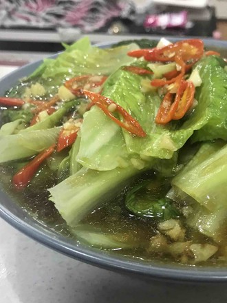 Lettuce in Oyster Sauce recipe