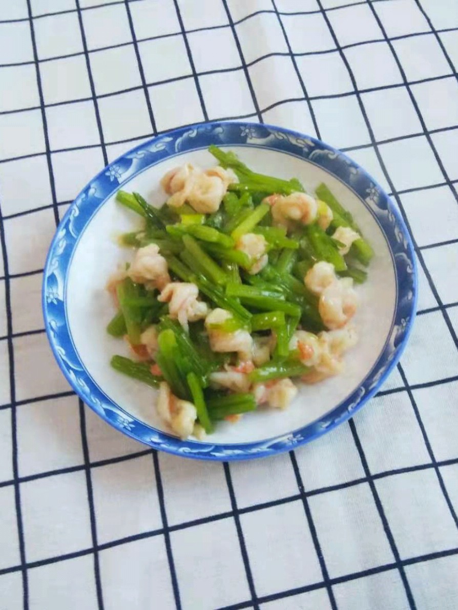 Stir-fried Celery with Shrimp recipe