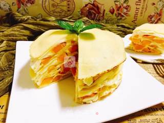 #新良第一节烤大赛#mango Layer Cake recipe