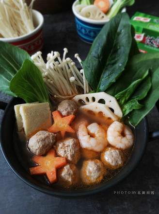 Meatballs and Vegetable Hot Pot recipe