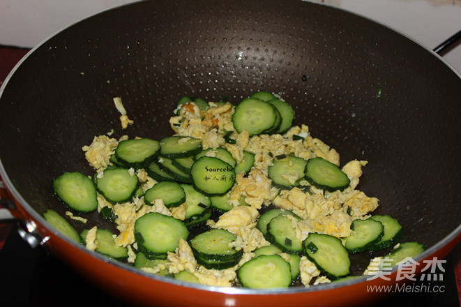 Cucumber Scrambled Eggs recipe