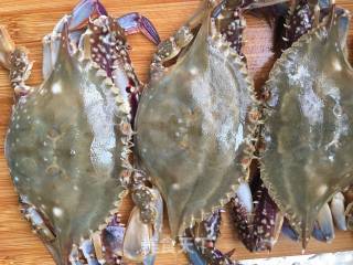 Fried Sea Crab with Ginger and Spring Onion recipe