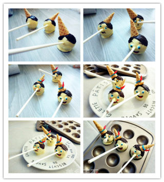 Pinocchio Lollipop Cake recipe