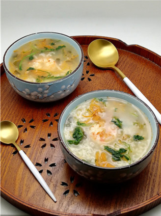 Shrimp and Vegetable Porridge with Germ Rice