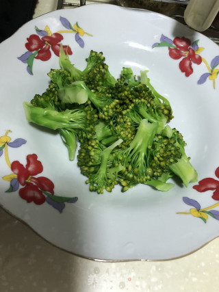 Shrimp and Fried Broccoli recipe