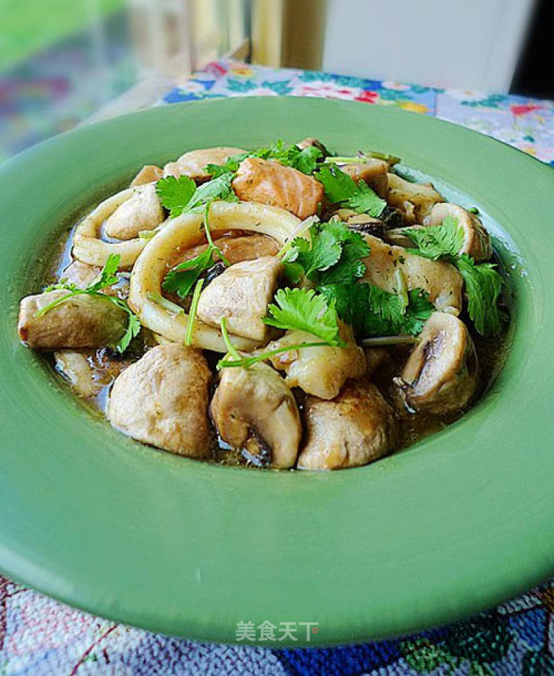 Assorted Seafood Stewed Mushrooms recipe