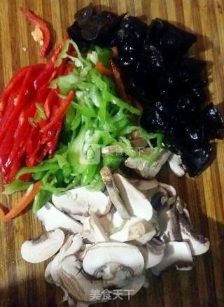 Stir-fried Three Vegetables with Chili recipe